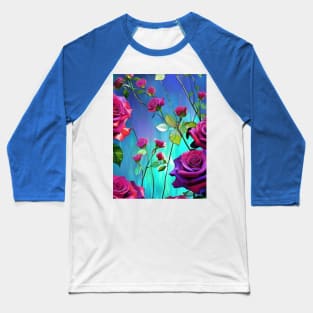 Red Roses Baseball T-Shirt